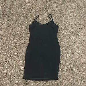 Black Dress with Rhinestone Back